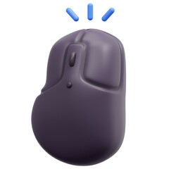 wireless mouse 3d render icon illustration