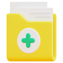 Fototapeta premium folder 3d render icon illustration