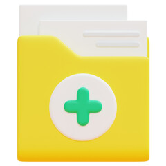 Fototapeta premium folder 3d render icon illustration
