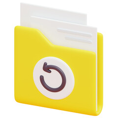 folder 3d render icon illustration