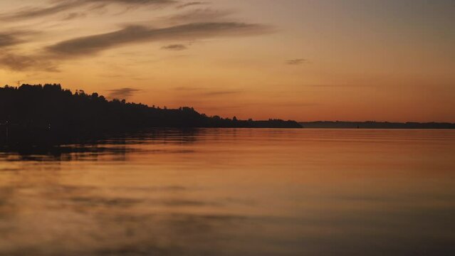 View from under the water in puerto varas chile