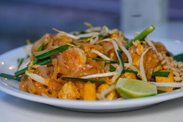 Prawn Pad Thai, one of Thailand's Popular Recipe With Original View