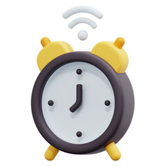 alarm clock 3d render icon illustration
