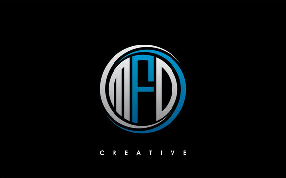 MFD Letter Initial Logo Design Template Vector Illustration