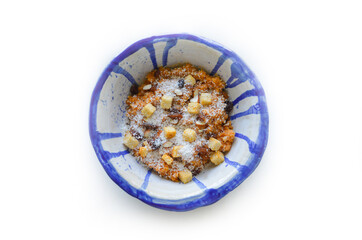 An isolated delicious meal with the selective focus. Good for any project.