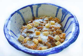 An isolated delicious meal with the selective focus. Good for any project.