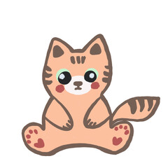 Obraz premium cartoon cat