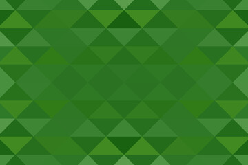 Green mosaic pixel background, geometric texture from green trianguls. A backing of mosaic trianguls. Light green background for post, screensaver, wallpaper, postcard, poster, banner, cover