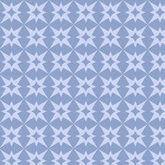 Fototapeta premium Vector seamless lace background, blue and light blue geometric abstract pattern