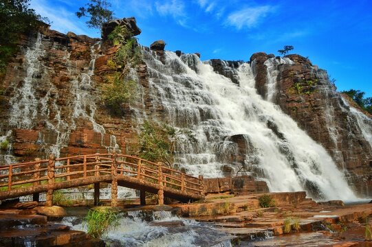 Beautiful scene of Tirathgarh waterfall in Kanger Valley National Park, Chhattisgarh, I
