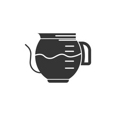Coffee jug icon. Glyph style. Can be used for web and mobile.