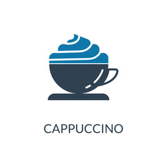 Cappuccino icon. Flat style. Can be used for web and mobile.