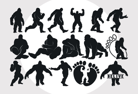 
Bigfoot SVG Bundle, Sasquatch Svg, Bigfoot Silhouette, Yeti Bigfoot Svg, Yeti Svg, Bigfoot Bundle