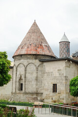 Fototapeta premium Yakutiye Madrasa in Erzurum, Turkey. The madrasa was built in 1310 by order of a local governor of the Ilkhanids, Hoca Yakut. It is a tourist magnet in modern Erzurum.