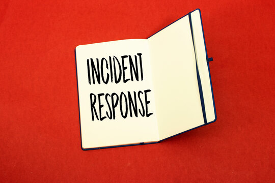 incident response concept on notebook or agenda