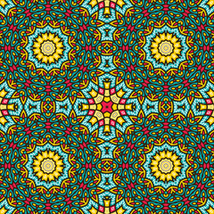 Abstract festive colorful floral vector ethnic tribal pattern and Doodle vintage Violet lace Doodle Ethnic Festive Abstract Vector Pattern