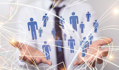 Concept of teamwork and partnership