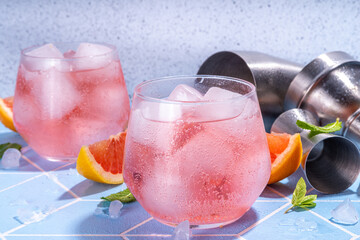 Pink grapefruit lemonade