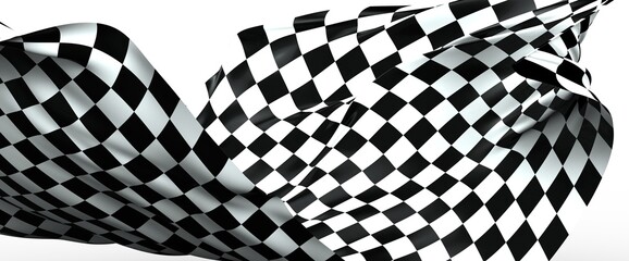Obraz premium checkered flag, end race background