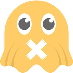 Ghost Emoji Flat Icon