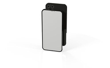 realistic smartphone template mockup for user experience presentation