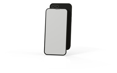smartphone  With Blank Screen in 3d