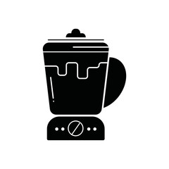 Blender icon. Black filled style. Can be used for web and mobile.