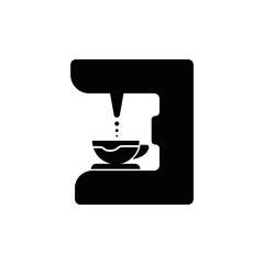 Mixer icon. Black filled style. Can be used for web and mobile.