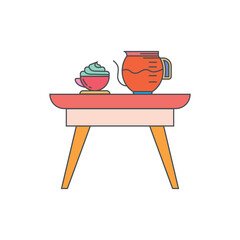 tea cup and teapot
