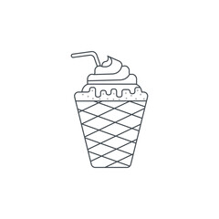 Frappe icon. Line style style. Can be used for web and mobile. Vector icon.