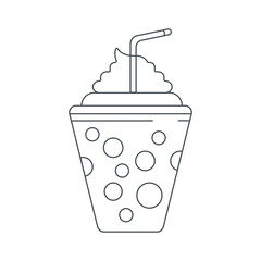 Frappe icon. Line style style. Can be used for web and mobile. Vector illustration icon.