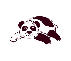 cute panda animal