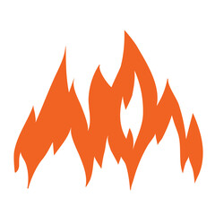 Vector drawing of a stylized flame. Suitable for logo or emblem