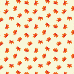 autumn leaves seamless pattern