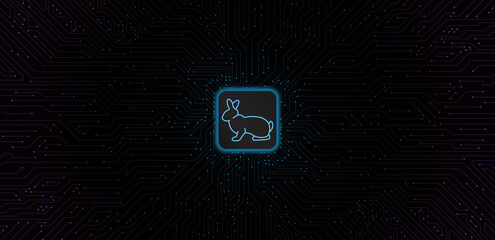 Platine mit einem Hasen © Roman