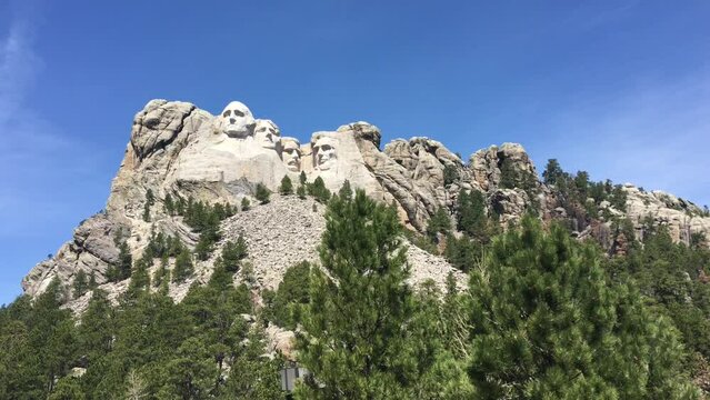 Mount Rushmore On A Sunny Day, Keystone, South Dakota, USA
