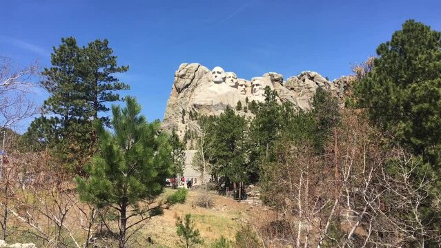 Mount Rushmore On A Sunny Day, Keystone, South Dakota, USA