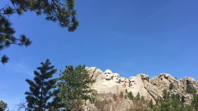 Mount Rushmore On A Sunny Day, Keystone, South Dakota, USA