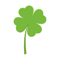 Saint Patrick Day Green Leaf Clover Shamrock. Hand Drawn Illustration Isolated On Transparent Background 