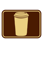 Logo Becher Kaffee trinken 