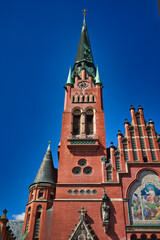 Fototapeta na wymiar Turm der Brüderkirche, Kirche in Altenburg, Thüringen, Deutschland