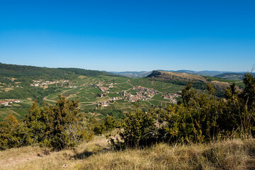 Naklejka premium Roche de Solutré - France