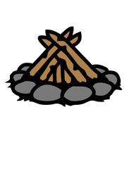 Lagerfeuer ohne Feuer Camping 