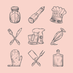 icons kitchen utensils