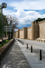 Scenes of the medieval walled city of Avila