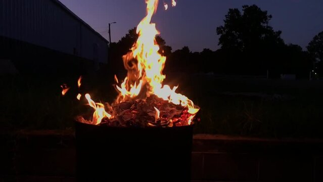 Dumpster Fire Extreme Slow Motion