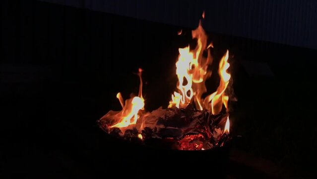 Dumpster Fire Ultra Slow Mo