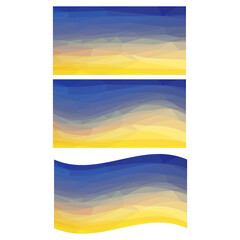 Obraz premium Ukraine Colored Flag Sign on White Background. Ukrainian Peace Symbol.