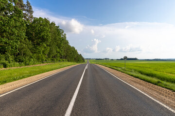 paved road for car traffic