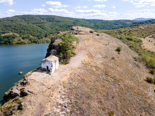 Amazing Aerial view of Pchelina Reservoir, Bulgaria